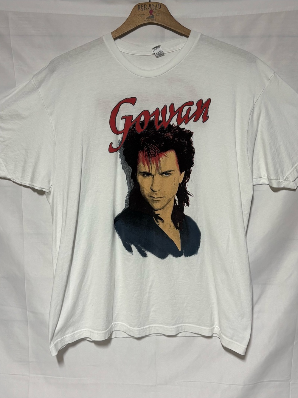 Gowan Tour 1985 Graphic Band T-Shirt White Men's XXL Shirt